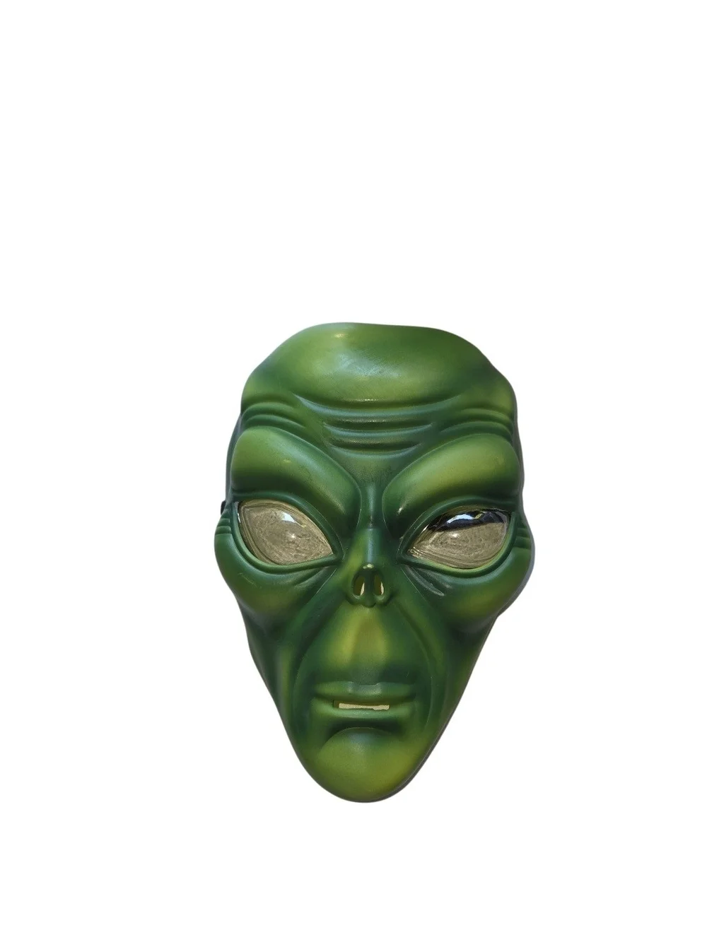 Green Alien Hooded Robe Kid Costume with Purple Inset